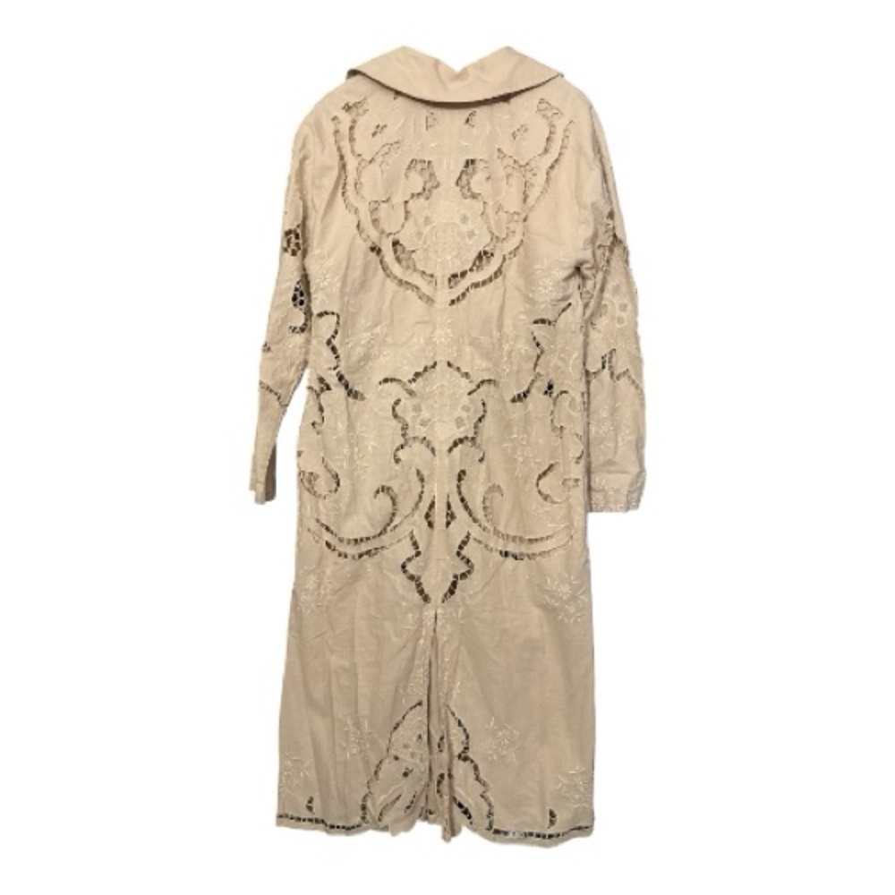Free People Susanna Duster Cream Boho Layering Piece Size M - Picture 5 of 6